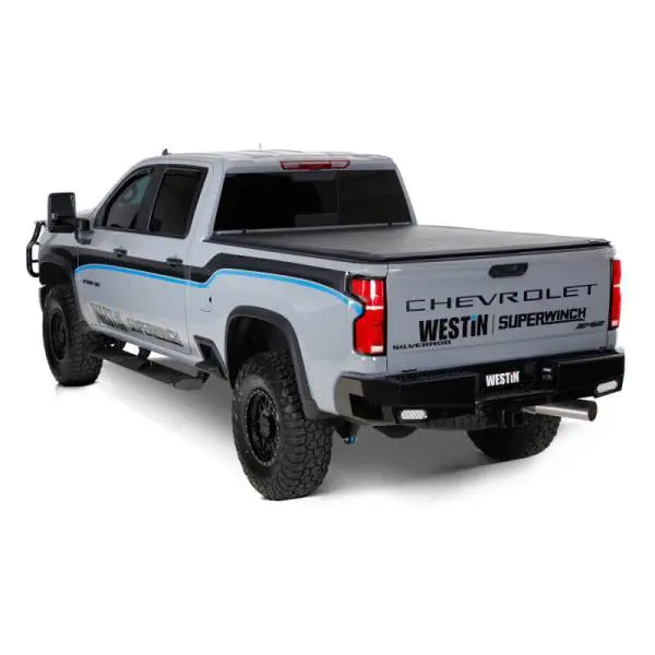 Westin 2024 Chevrolet Silverado 2500HD Soft Roll Tonneau Cover - Black image 12