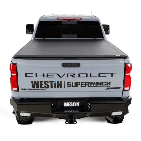 Westin 2024 Chevrolet Silverado 2500HD Soft Roll Tonneau Cover - Black image 15