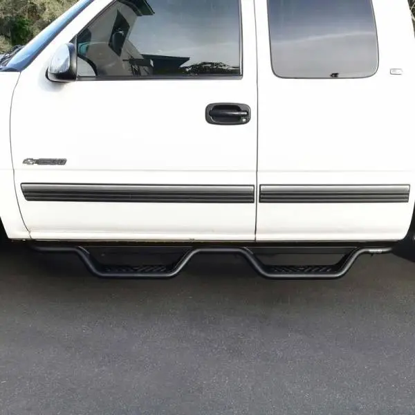 Westin 99-13 Chevrolet Silverado 1500 (Ext. Cab) Outlaw Drop Nerf Step Bars - Textured Black thumbnail 8
