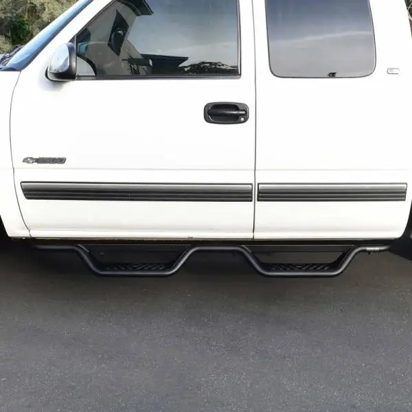 Westin 99-13 Chevrolet Silverado 1500 (Ext. Cab) Outlaw Drop Nerf Step Bars - Textured Black thumbnail 13