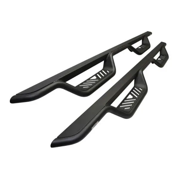 Westin 14-18 Chevrolet Silverado/GMC Sierra Crew Cab Outlaw Nerf Step Bars (Excl. Diesel) -Text. Blk image 2