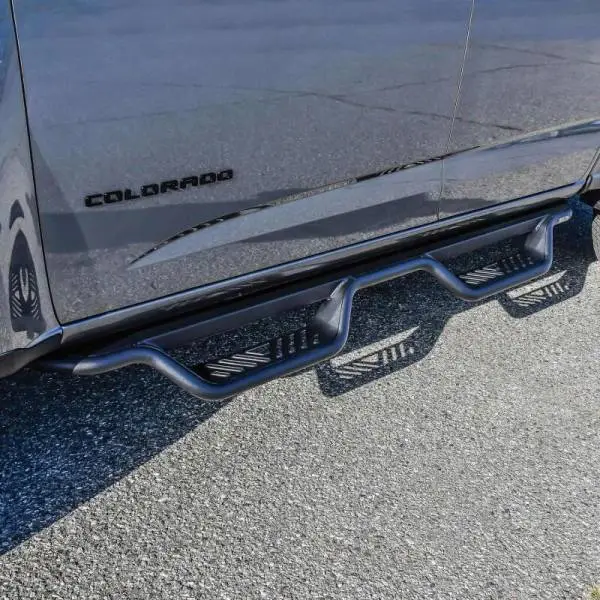 Westin 15-22 Chevrolet Colorado / GMC Canyon Crew Cab Outlaw Nerf Step Bars - Textured Black image 4
