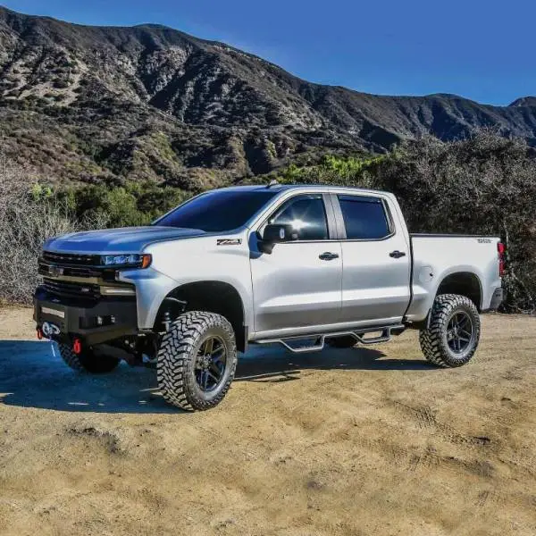 Westin 19-22 Chevrolet Silverado / GMC Sierra Crew Cab Outlaw Nerf Step Bars - Textured Black thumbnail 4