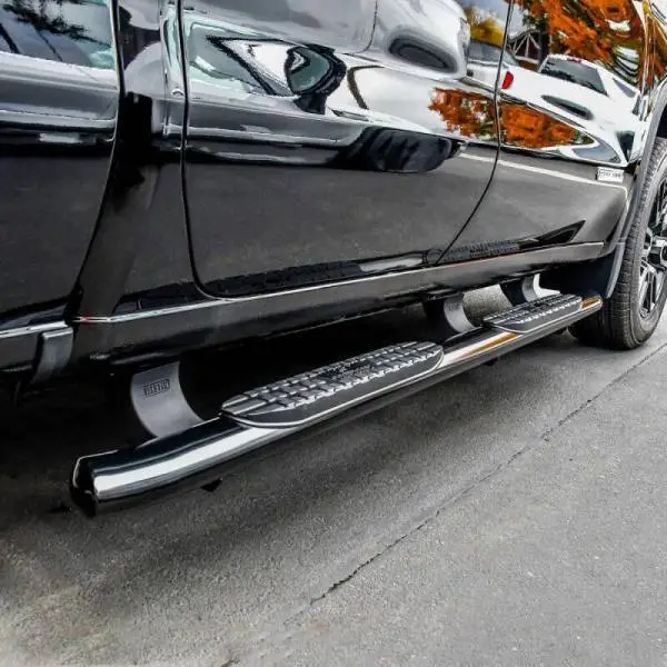 Westin 19-20 Chevrolet/GMC Silverado/Sierra 1500 Double Cab PRO TRAXX 4 Oval Nerf Step Bars - Black thumbnail 4