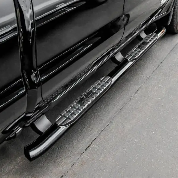 Westin 19-20 Chevrolet/GMC Silverado/Sierra 1500 Double Cab PRO TRAXX 4 Oval Nerf Step Bars - Black thumbnail 5