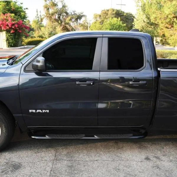 Westin 19-20 Dodge Ram 1500 Crew Cab Platinum 4 Oval Nerf Step Bars - Black image 5