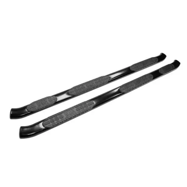 Westin 2007-2018 Chevy Silverado 2500/3500 Crew Cab PRO TRAXX 5 WTW Oval Nerf Step Bars - Black thumbnail 2