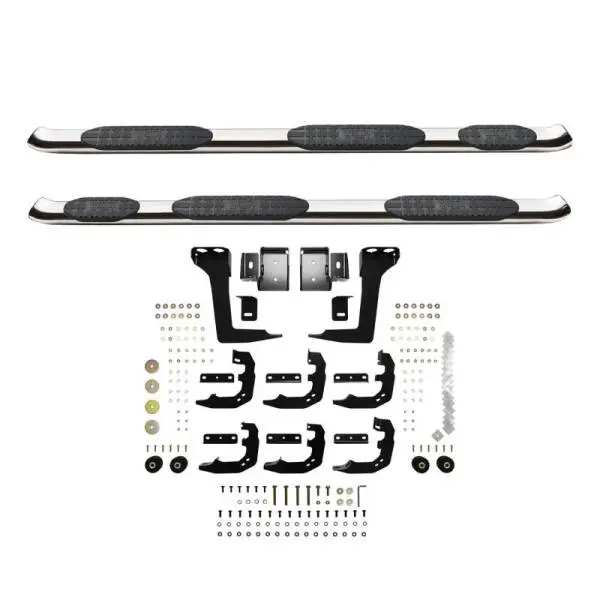 Westin 19-20 Ram 1500 Quad Cab w/ 6.5ft Bed PRO TRAXX 5 W2W Oval Nerf Step Bars - Stainless Steel image 6