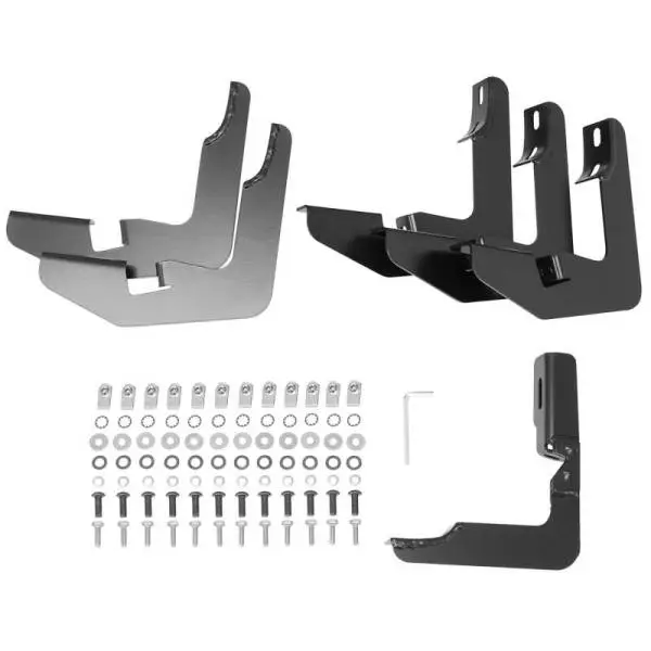 Westin 2014-2018 Chevrolet/GMC Silverado Sierra 1500 Dbl Cab PRO TRAXX 5 Oval Nerf Step Bars - Black image 6