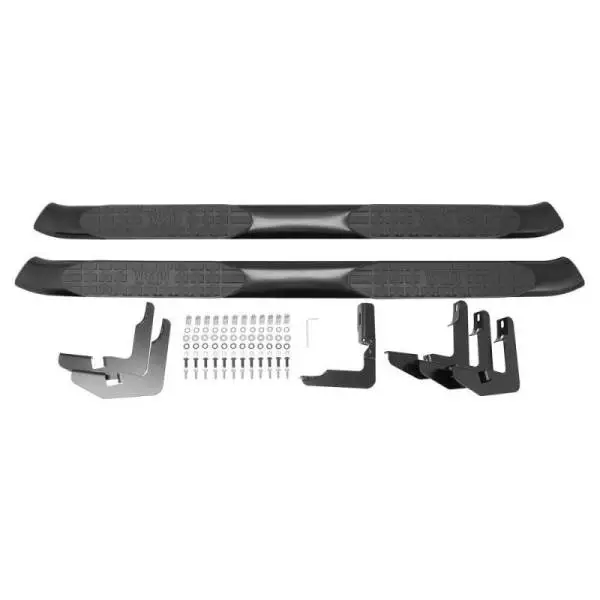 Westin 2014-2018 Chevy Silverado 1500 Crew Cab PRO TRAXX 5 Oval Nerf Step Bars - Black thumbnail 6
