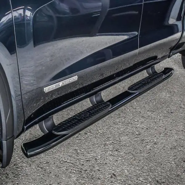 Westin 19-20 Chevrolet Silverado/GMC Sierra 1500 Double Cab PRO TRAXX 5 Oval Nerf Step Bars - Black thumbnail 6