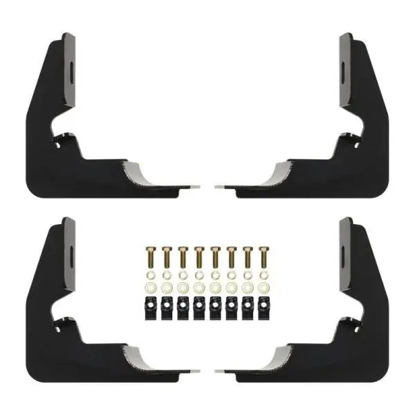 Westin 2014-2018 Chevy Silverado 1500 Reg Cab Premier Oval Nerf Step Bar Mount Kit - Black