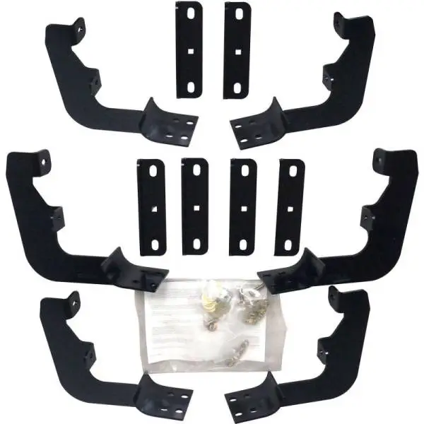 Westin 2015-2018 Chevrolet/GMC Colorado/Canyon Crew Cab Premier Oval Nerf Step Bar Mount Kit - Black image 2
