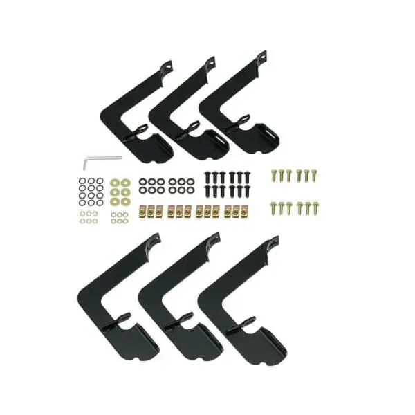 Westin 2014-2018 Chevy Silverado 1500 Dbl Cab (Rocker Mount) E-Series 3 Nerf Step Bars - SS image 5