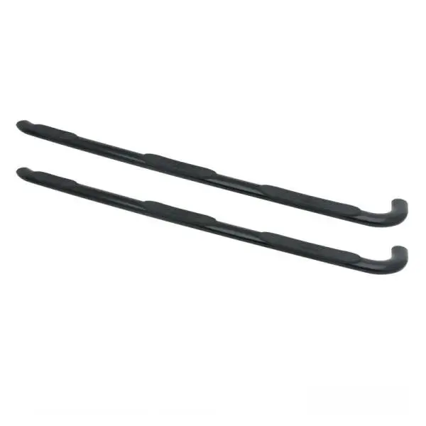 Westin 15-18 Chevy Silv 25/3500 Dbl Cab(6.5ft)/Dually (8ft) Platinum 4 Oval WTW Nerf Step Bars - Blk image 2