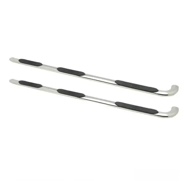 Westin 2015-2018 Chevy Silv 2500/3500 Crew Cab (8 ft Bed) Platinum 4 Oval WTW Nerf Step Bars - SS image 2
