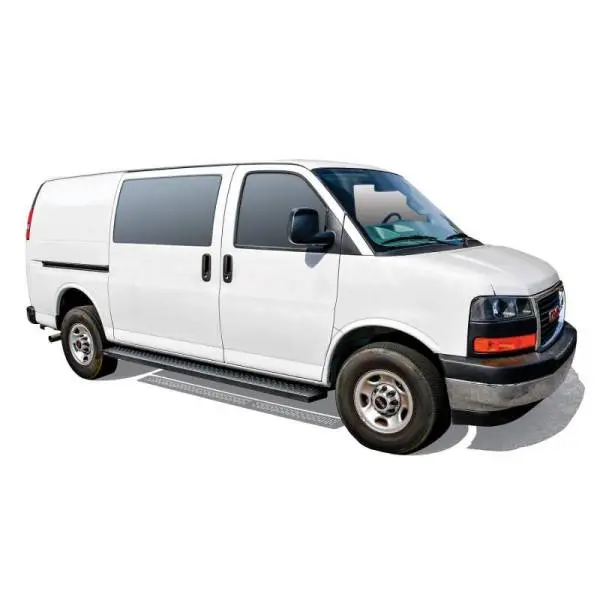 Westin Ford Transit Van 150/250/350 (46in Driver & 97in. Pass) Grate Steps Running Boards - Tex. Blk thumbnail 6