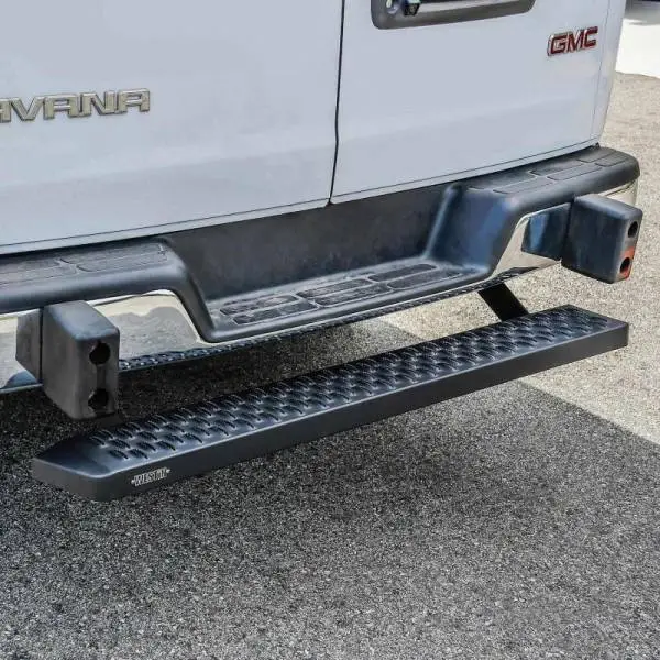 Westin Ford Transit Van 150/250/350 (Single 54in. Pass Door) Grate Steps Running Boards - Tex. Blk thumbnail 6