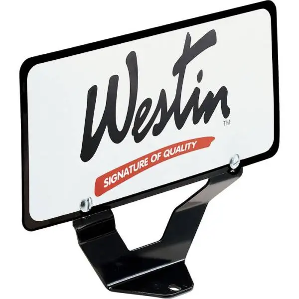Westin Bull Bar License Plate Relocator - Black thumbnail 2