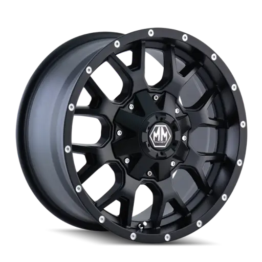 Mayhem 8015 Warrior 17x9 / 5x114.3 BP / -12mm Offset / 87mm Hub Matte Black Wheel