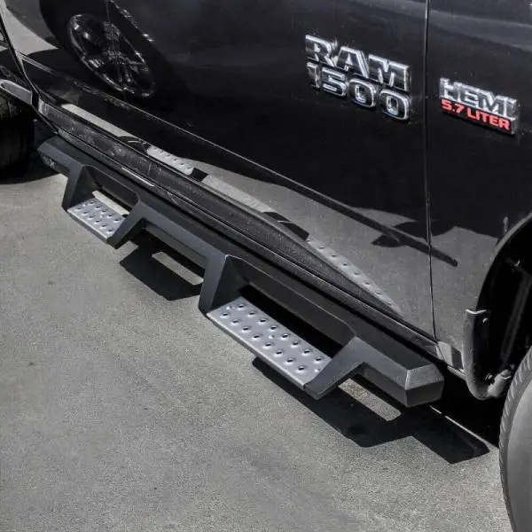 Westin 09-18 RAM 1500 Quad Cab HDX Stainless Drop Nerf Step Bars - Tex. Blk thumbnail 2