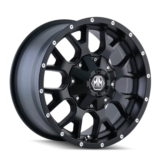 Mayhem 8015 Warrior 17x9 / 8x165.1 BP / 18mm Offset / 130.8mm Hub Matte Black Wheel