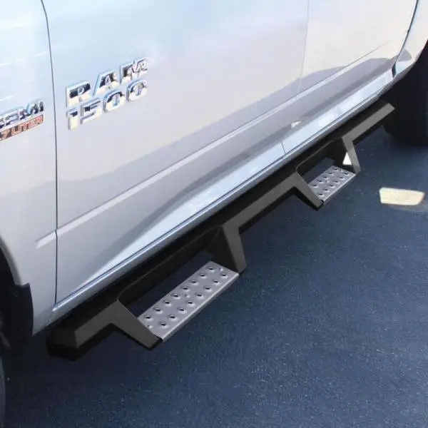 Westin 09-18 RAM 1500 Crew Cab HDX Stainless Drop Nerf Step Bars - Tex. Blk thumbnail 2