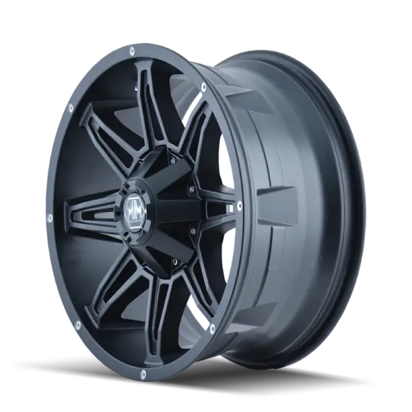 Mayhem 8090 Rampage 20x10 / 5x127 BP / -25mm Offset / 87mm Hub Matte Black Wheel image 2