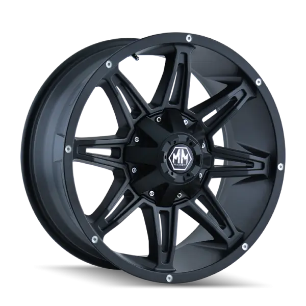 Mayhem 8090 Rampage 20x9 / 8x165.1 BP / 18mm Offset / 130.8mm Hub Matte Black Wheel