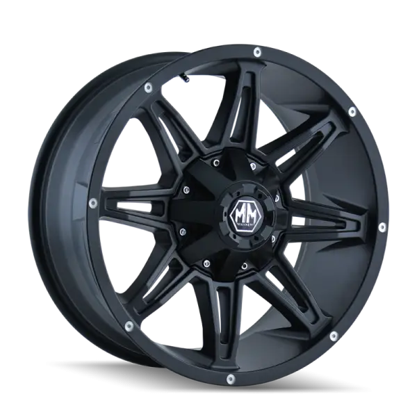 Mayhem 8090 Rampage 18x9 / 8x180 BP / 18mm Offset / 124.1mm Hub Matte Black Wheel