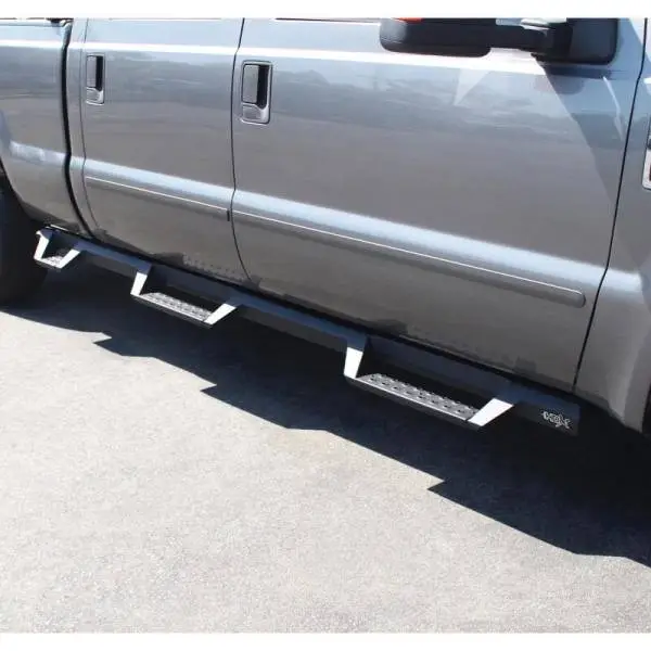 Westin 99-16 Ford F-250/350/450/550 CC (6.75ft Bed) HDX Drop Whl to Whl Nerf Step Bars - Text Blk thumbnail 4