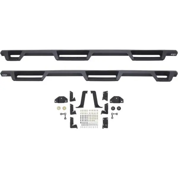 Westin 99-16 Ford F-250/350/450/550 CC (6.75ft Bed) HDX Drop Whl to Whl Nerf Step Bars - Text Blk thumbnail 8