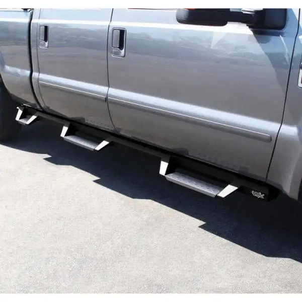 Westin/HDX 99-16 Ford F-250/350 Crew Cab (6.75ft Bed) Stainless Drop Nerf Step Bars - Textured Black thumbnail 4