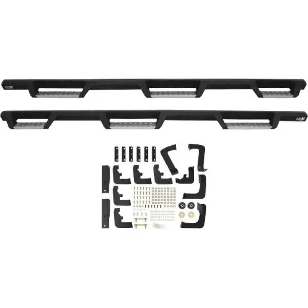 Westin/HDX 17-18 Ford F-250/350 Crew Cab (6.75ft Bed) Stainless Drop Nerf Step Bars - Textured Black thumbnail 9