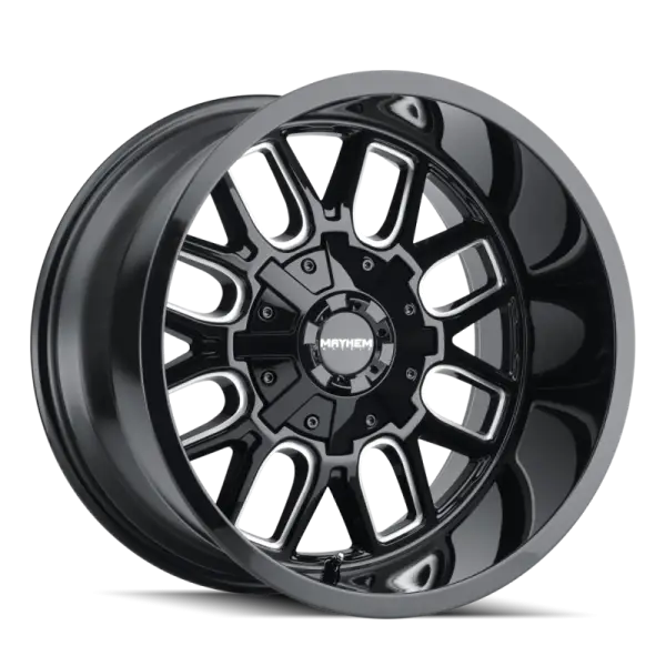 Mayhem 8107 Cogent 20x10 / 6x135 BP / -19mm Offset / 106mm Hub Black w/ Milled Spokes Wheel