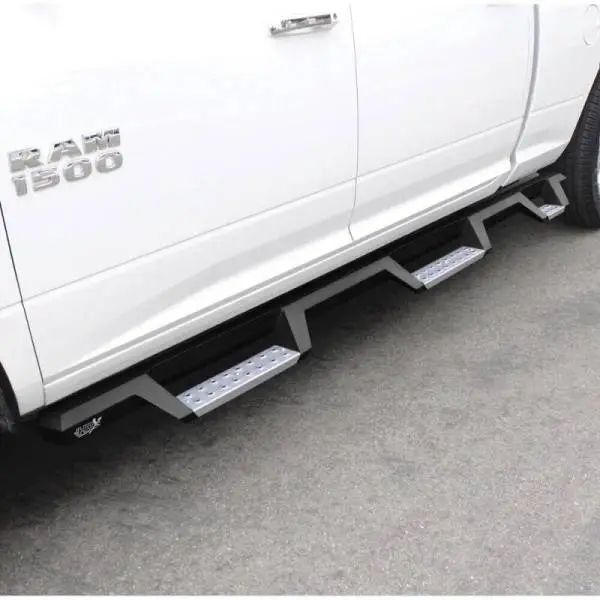 Westin 19-23 1500 Classic CC / 10-23 2500/3500 CC 6.5ft. HDX SS Drop W2W Nerf Step Bars - Tex. Blk thumbnail 4