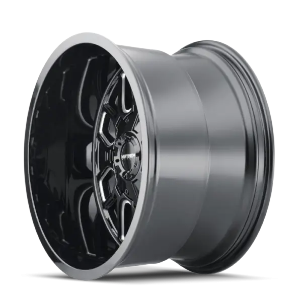 Mayhem 8107 Cogent 20x10 / 5x127 BP / -19mm Offset / 87.1mm Hub Black w/ Milled Spokes Wheel image 2