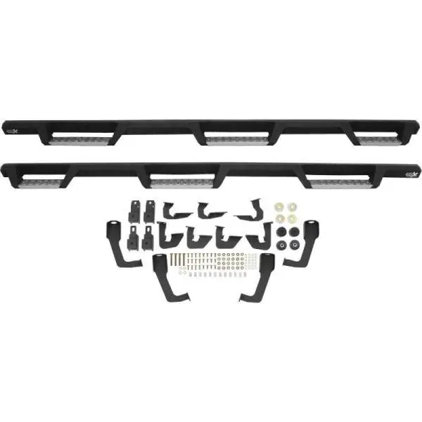 Westin/HDX 07-19 Chevrolet Silverado 2500 8ft Drop Wheel to Wheel Nerf Step Bars - Textured Black thumbnail 6