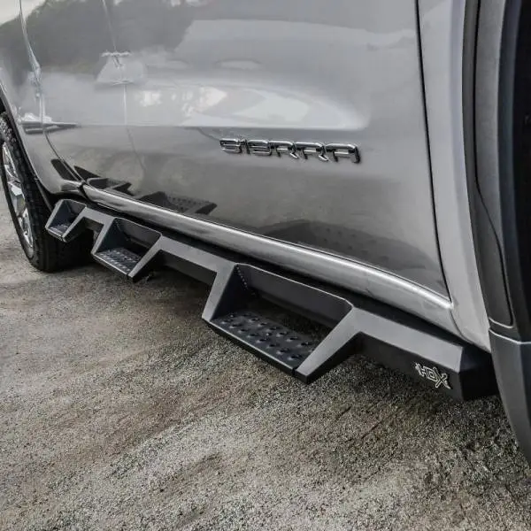 Westin 19-22 GMC Sierra 1500 CC 6.5ft Bed (Excl. 2019 Ltd/LD) HDX Drop W2W Nerf Step Bars - Tex. Blk thumbnail 4
