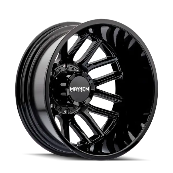 Mayhem 8107D Cogent Dually 20x8.25 / 8x210 BP/ -192mm Offset / 154.2mm Hub Gloss Black Wheel