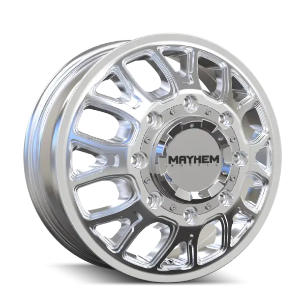 Mayhem 8107D Cogent Dually 17x6.5 / 8x200 BP / 125mm Offset / 142mm Hub Polished Wheel