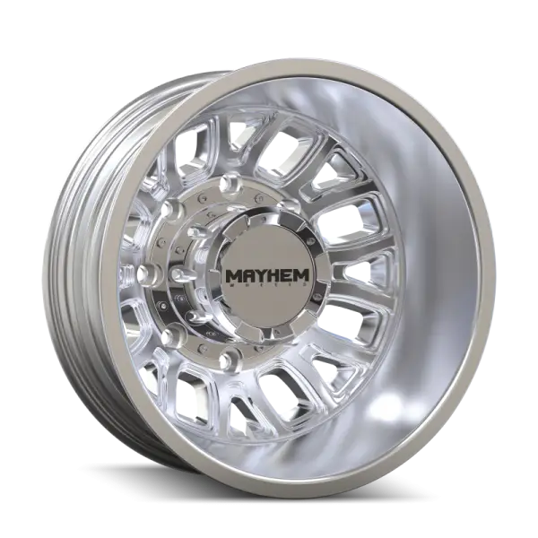 Mayhem Cogent Dually 8107D 17x6.5 8x210 BP -142mm Offset 154.2mm Bore Polished Wheel