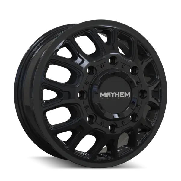 Mayhem 8107D Cogent Dually 17x6.5 / 8x165.1 BP / 125mm Offset / 121.3mm Hub Gloss Black Wheel