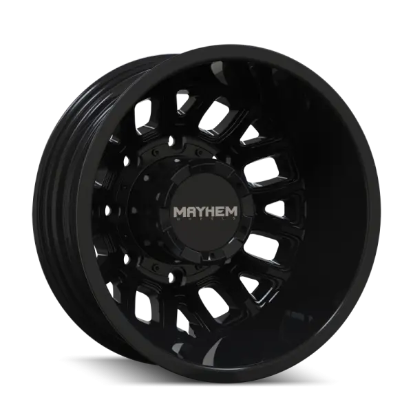 Mayhem 8107D Cogent Dually 17x6.5 / 8x165.1 BP / -142mm Offset / 121.3mm Hub Gloss Black Wheel
