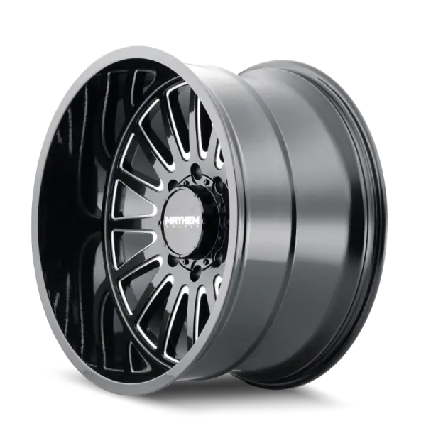 Mayhem 8114 Utopia 20x10 / 8x165.1 BP / -19mm Offset / 125.2mm Hub Black w/ Milled Spokes Wheel image 2
