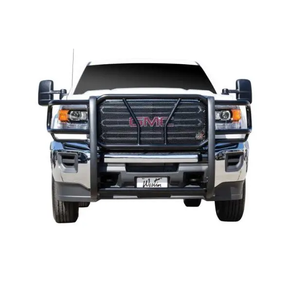 Westin 2011-2014 GMC Sierra 2500/3500 (Excl Denali) HDX Grille Guard - Black image 3