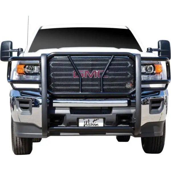Westin 2015-2018 GMC Sierra 2500/3500 HDX Grille Guard - Black thumbnail 3