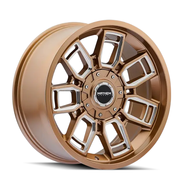 Mayhem 8118 Ordinance 20x9 / 6x135/139.7 BP / 106.1mm Hub Matte Bronze Wheel w/ Milled Spokes