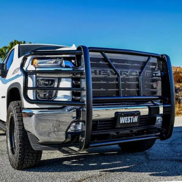 Westin 2020 Chevrolet Silverado 2500/3500 HDX Grille Guard - Black thumbnail 9