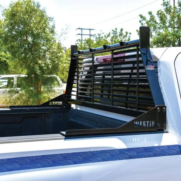 Westin 1999-2018 Chevrolet/Ford/GMC/Toyota Silverado/Sierra 1500/2500/3500 HD Headache Rack - Black thumbnail 6